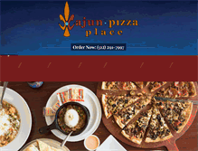 Tablet Screenshot of cajunpizzaplace.com